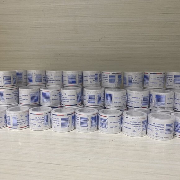 2023 Forever 60 Rolls Holiday use GOOD (6000 pieces) - Picture 2 of 3